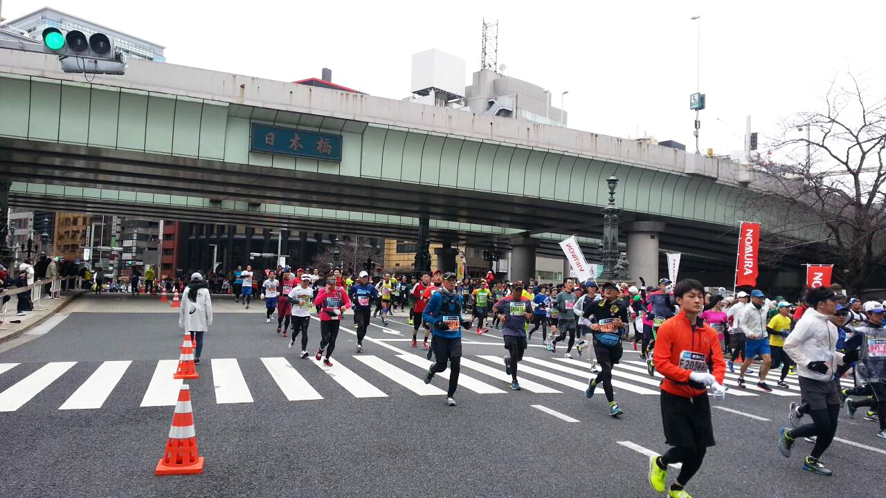 東京マラソン当日03_日本橋